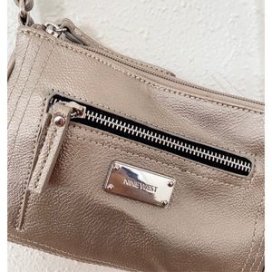 BRAND NEW Nine West Silver Crossbody Purse